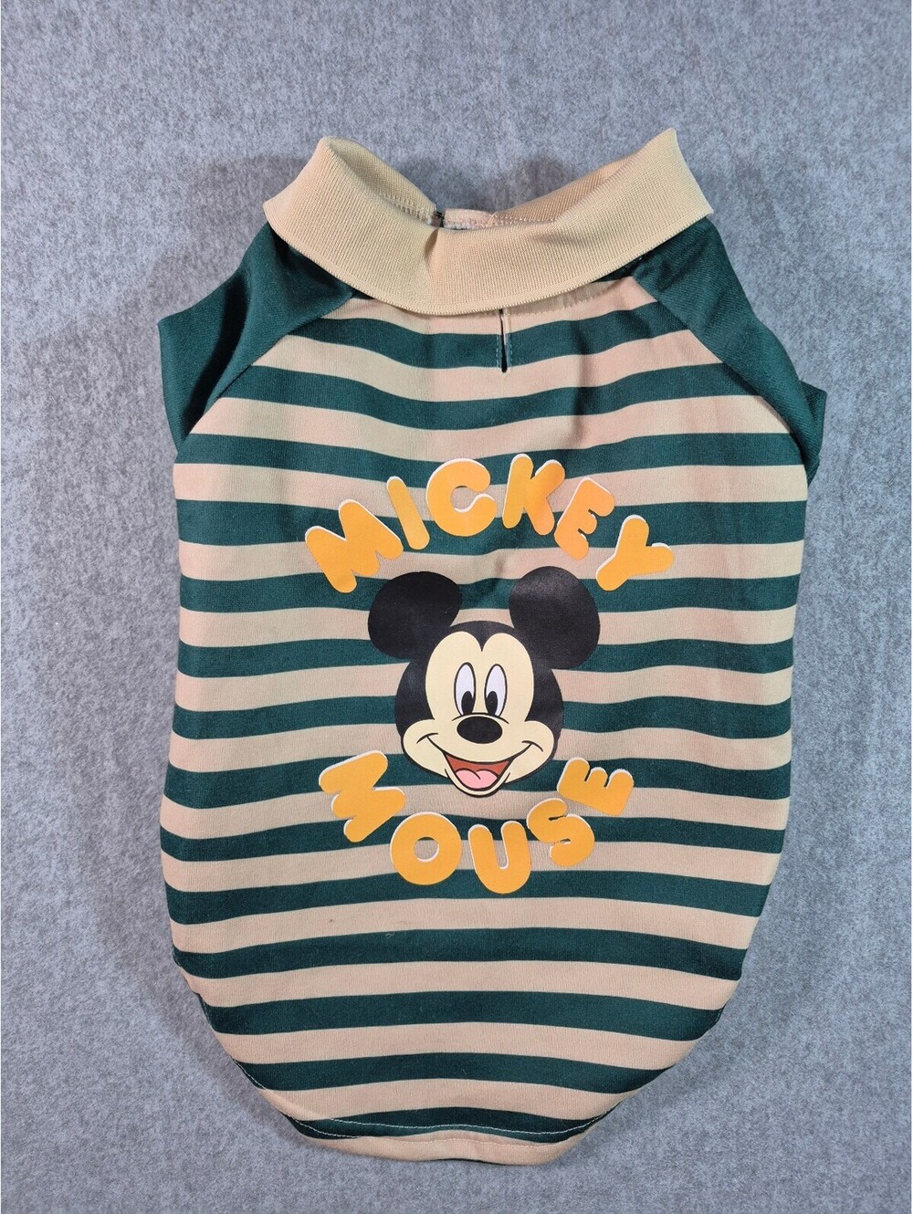 Disney Mickey Mouse Dog Polo Shirt Small Medium Green Striped Chewy Exclusive